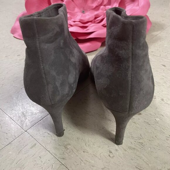 PEDRO GARCIA Ankle Boots Booties‎ Low Heels Gray Suede Leather - Picture 6 of 10